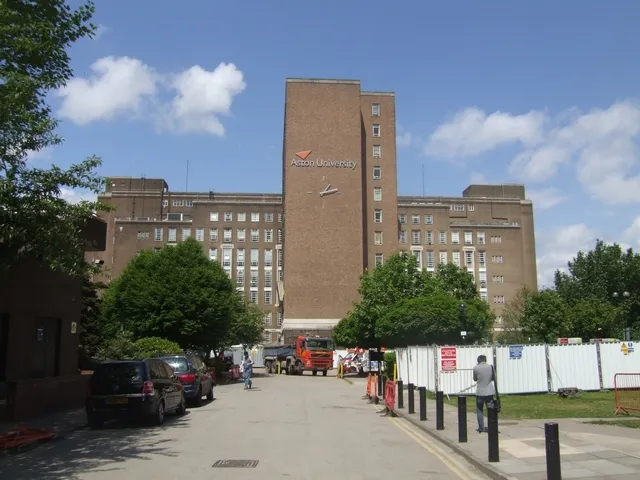 The main building at Aston University