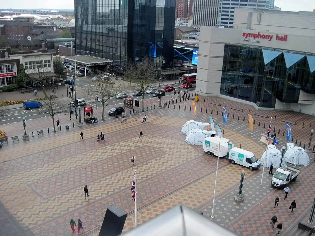 Centenary Square from the Library of Birmingham