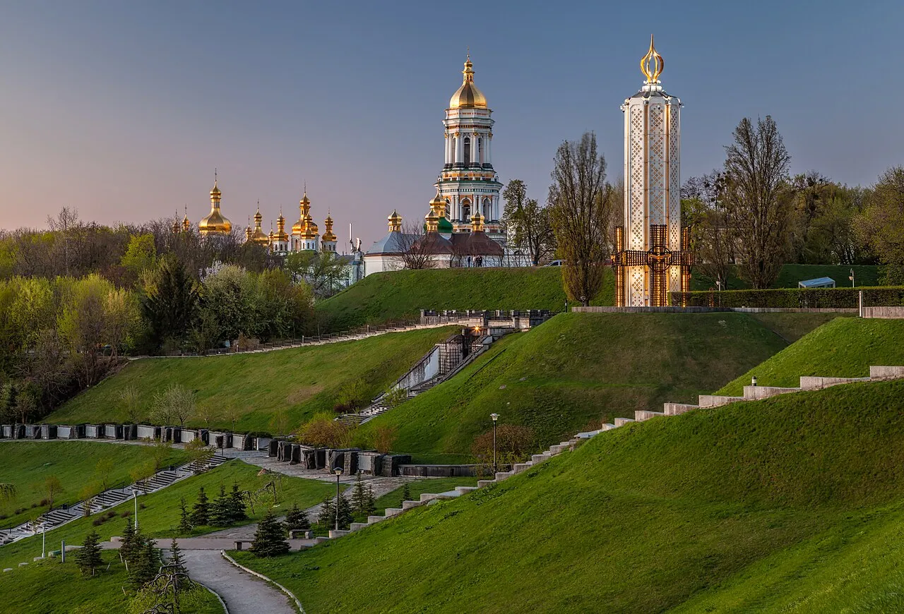 The Kyiv Pechersk Lavra monastery complex in Kyiv