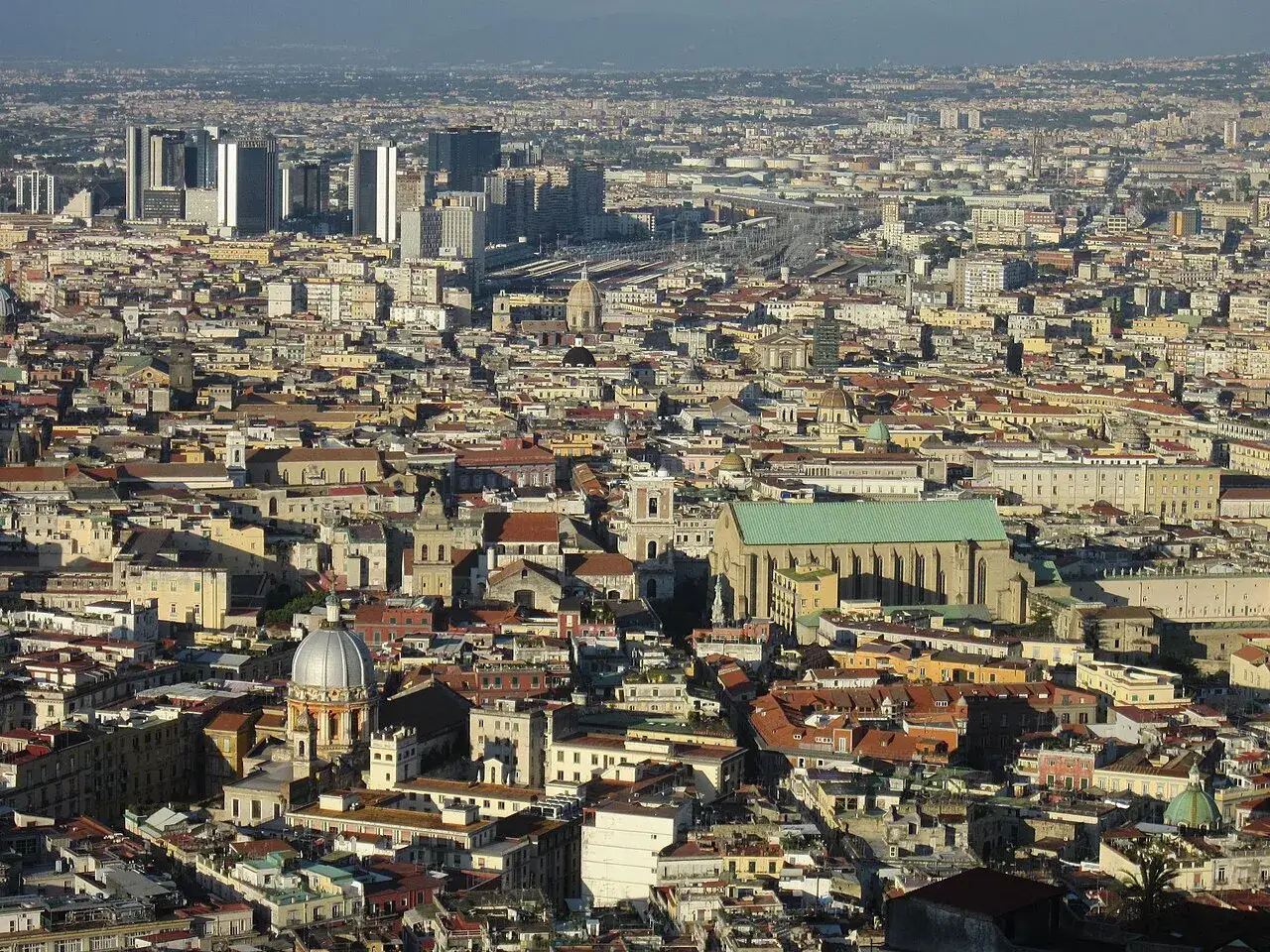 Naples seen from the Vomero hill