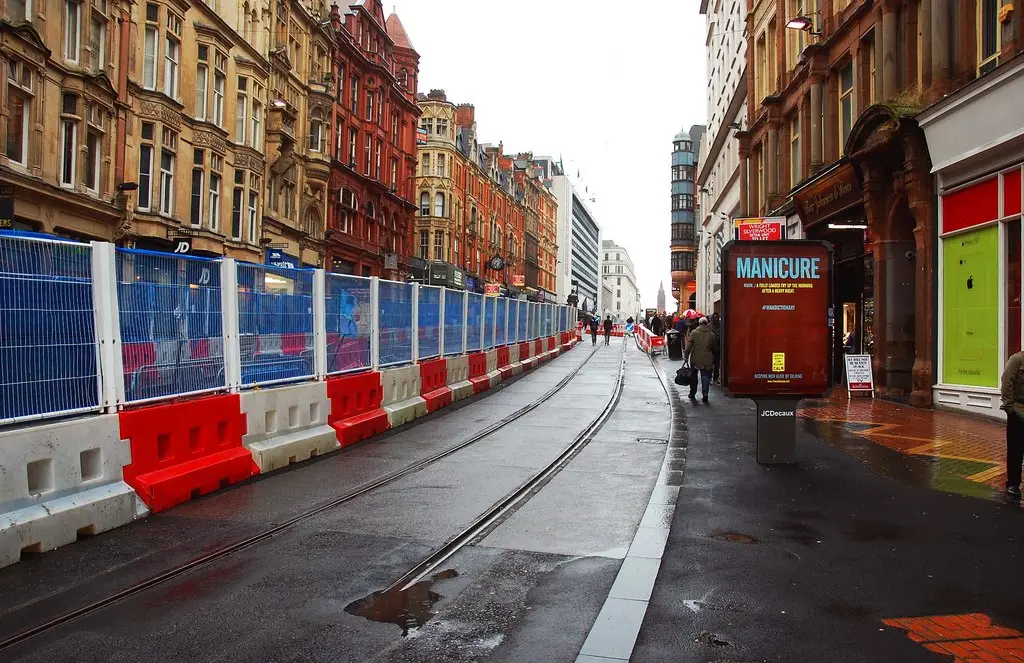 Roadworks on Corporation Street