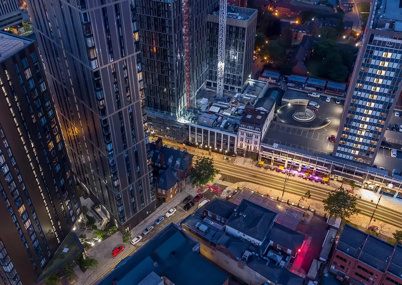 Broad Street at night