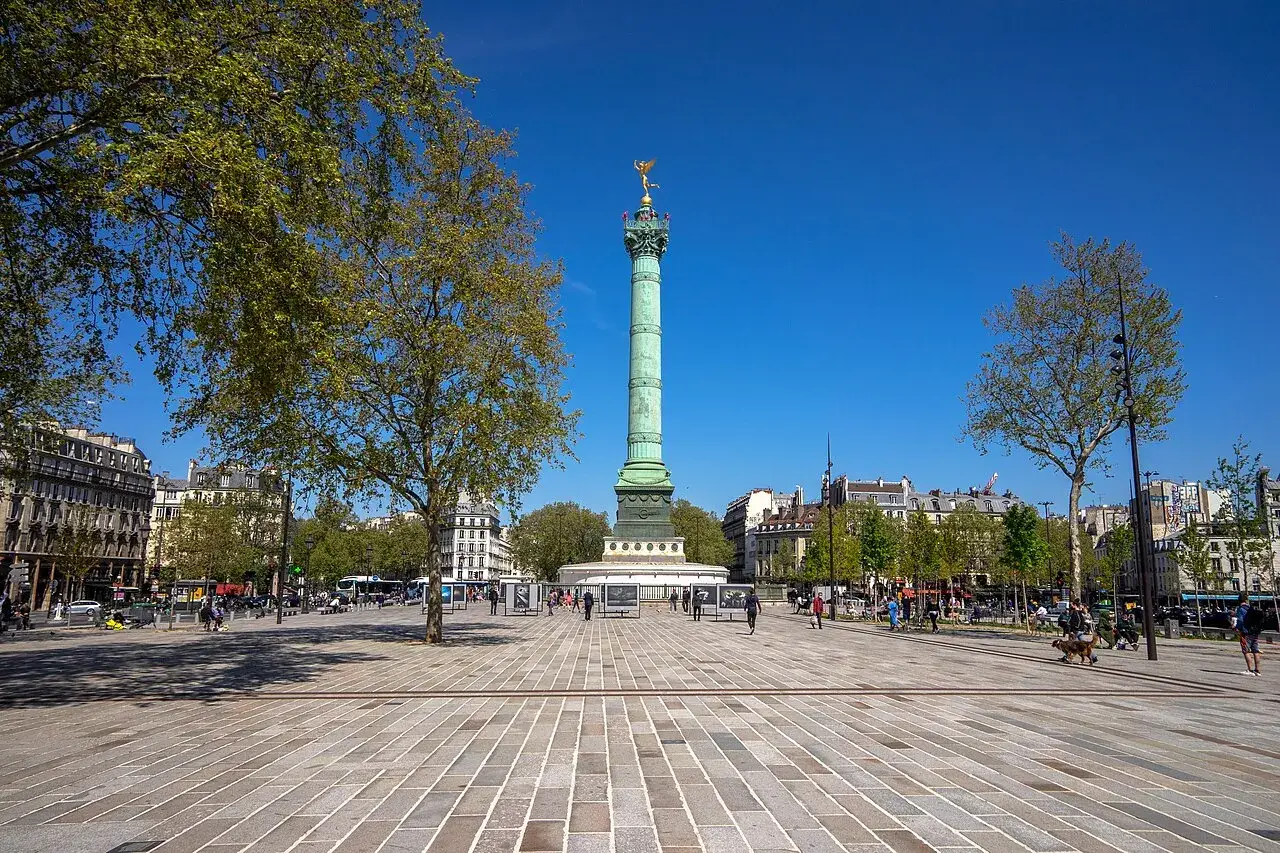 The Place de la Bastille in Paris
