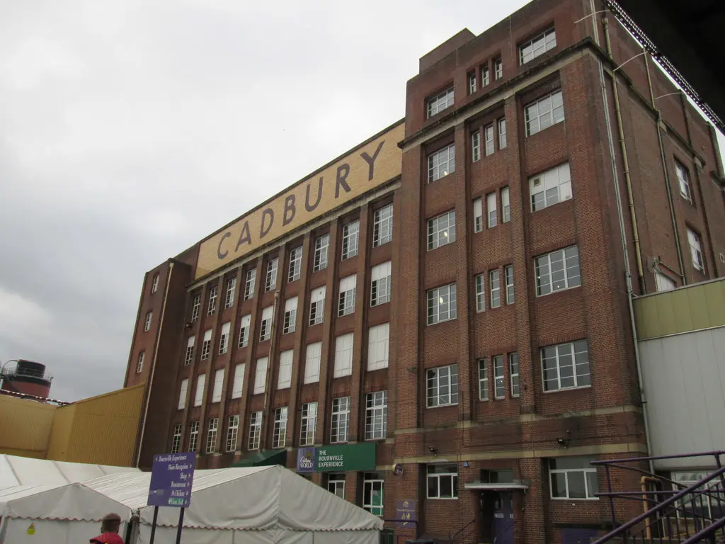 The Cadbury factory at Bournville