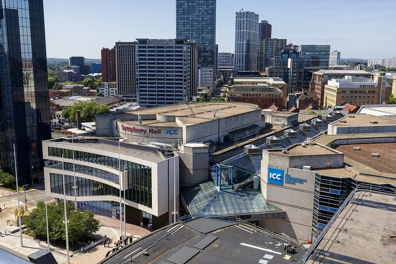 The International Convention Centre, seen from the Library of Birmingham