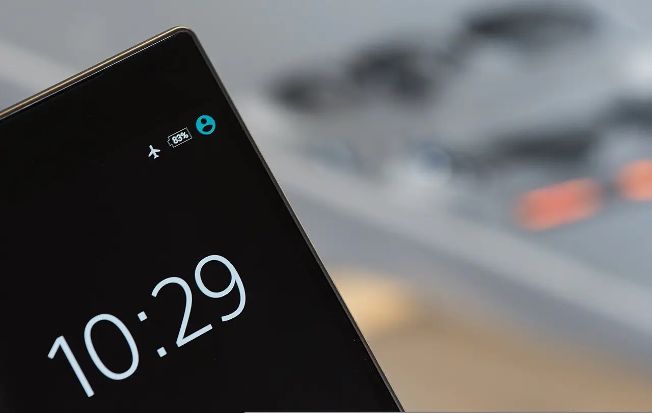 A smartphone screen