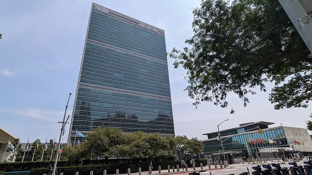 The United Nations headquarters in New York